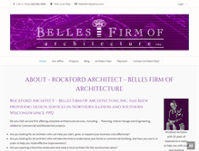 Tablet Screenshot of bellesarchitecture.com